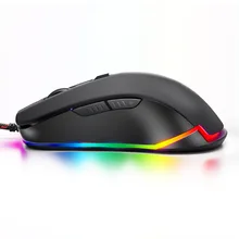 Новая игровая мышь 2400 dpi Регулируемая компьютерная оптическая RGB игровая мышь проводная USB игры кабельная мышь для профессионального геймера+ PC