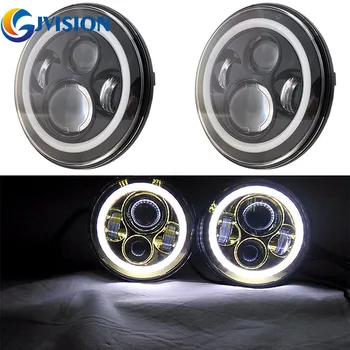 

7 inch Round LED Headlight Conversion Kit DRL Light Assembly for Jeep Wrangler JK TJ FJ Hummer Trucks Motorcycle headlamp