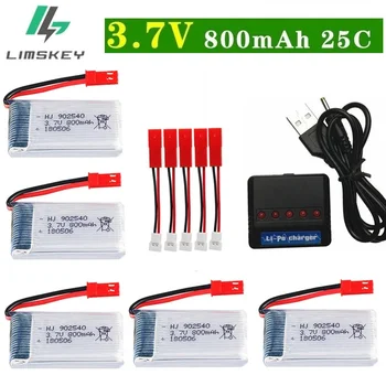 

800mAh 3.7V lipo Battery for X5 X5C X5HW X5SW M68 X400 X500 X800 HJ819 25C For RC Camera Droens Qaudcopter Spare Battery Parts