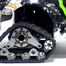 Комплект передних и задних колес из алюминиевого сплава, сандмобиль, конверсия 4 шт., треки, шины для HPI racing WR8, шасси 1/10, гусеничный