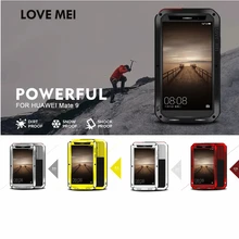 LOVEMEI чехол для экстремальных условий для huawei mate 9 чехол с защитой от грязи Алюминиевый металлический чехол для huawei mate 9 Чехол защитный экран