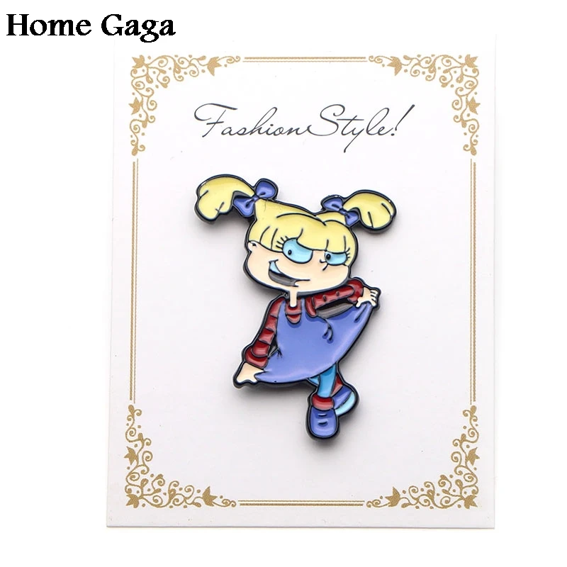 Homegaga цинк галстук мультфильм смешные булавки рюкзак одежда броши для мужчин и