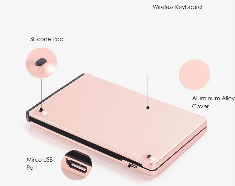 Universal Metal Bluetooth bluetooth Keyboard IOS Android cell Phone Stand For iPhone 6 7 6s 7 Plus 5S SE iPad Tablet xiaomi