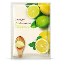 BIOAQUA экстракт лимона Осветляющая Маска для лица Лето Весна увлажняющая закрывающая поры контроль масла