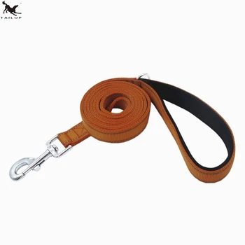 

[TAILUP] 70inch Dogs Leashes Rope Large Dog Leashes High Quality Pet Dogs Walking Double Layer Nylon Collars Leads CL107coffee