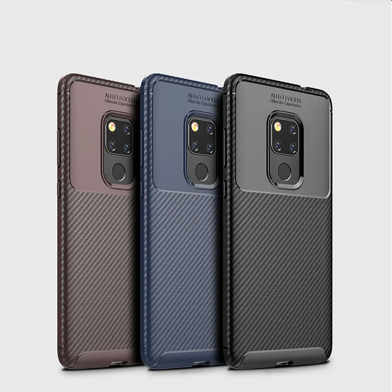 Матовый чехол для телефона Huawei Mate 20 Mate20 облегающий из углеродного волокна