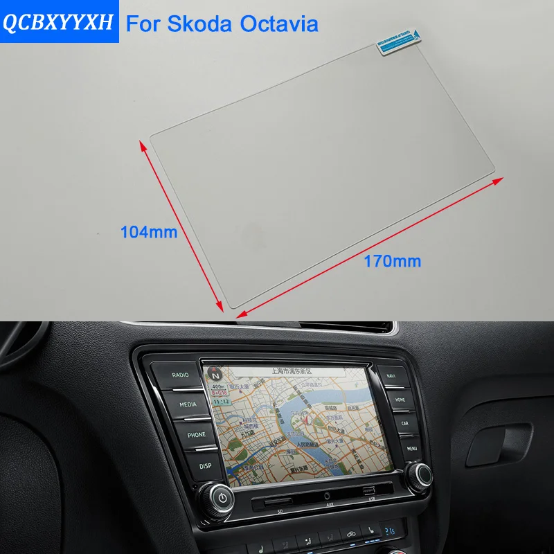 Car Styling 8 6 5 Inch Mib font b GPS b font Navigation Screen Steel Glass