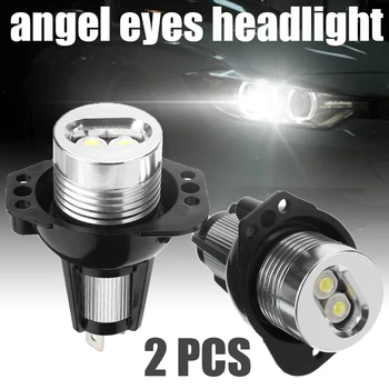 

2pcs/set Ultra-Bright Car Angel Eyes LED Headlight 10W 12V Halo Ring Light Bulb For BMW E90 E91 3 Series