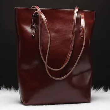 

Genuine Leather Simple Ladies Bucket Bag Set Luxury Brand Designer Female Shoulder Bags Big Casual Bags Female Messenger Bags