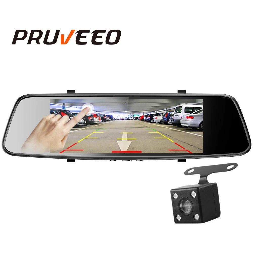 Pruveeo D700 7-Inch Touch Screen Backup Camera Dash Cam Front and Rear Dual  Channel – Pruveeo Official Site