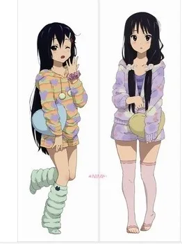 

Free Shiping Anime hugging pillow case: Akiyama Mio, K-ON!