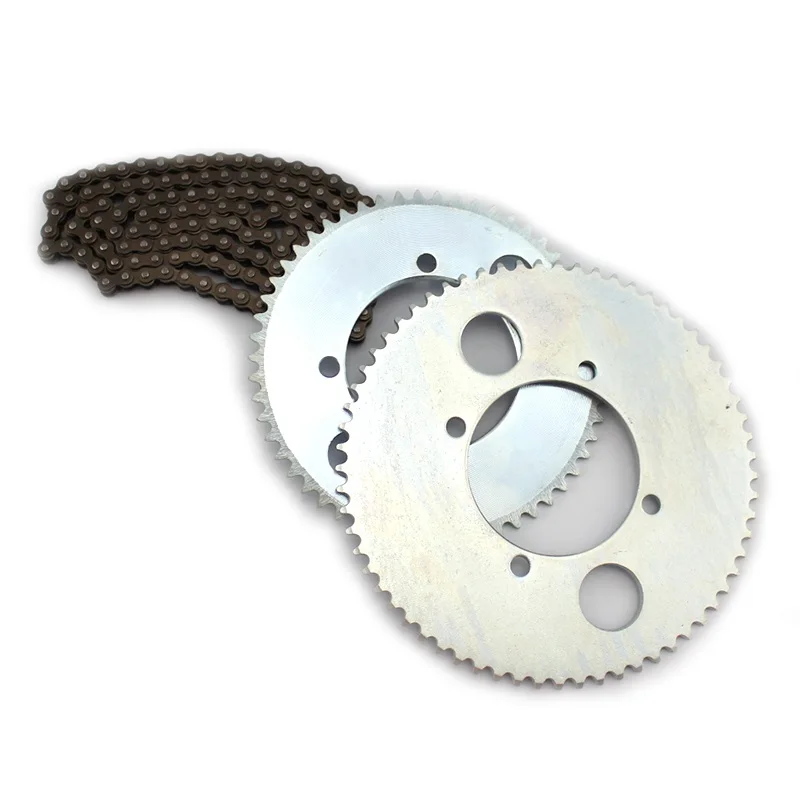 1PCS Metal 4 Holes Rear Chain Sprocket 25H55/65/136T Teeth Chains for