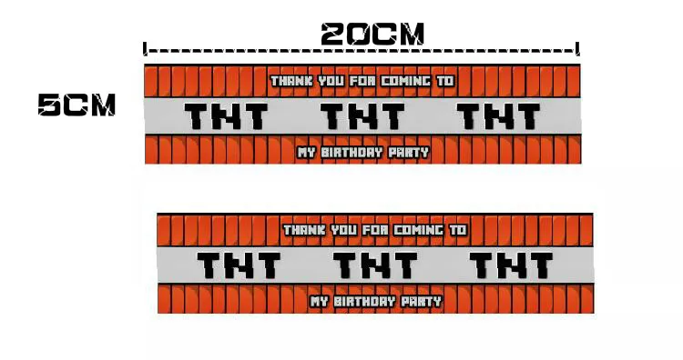 6 шт. для TNT дня рождения TNT этикетки обертывания s День рождения конфетные обертки украшения еды палатки обертывания этикетки буфет