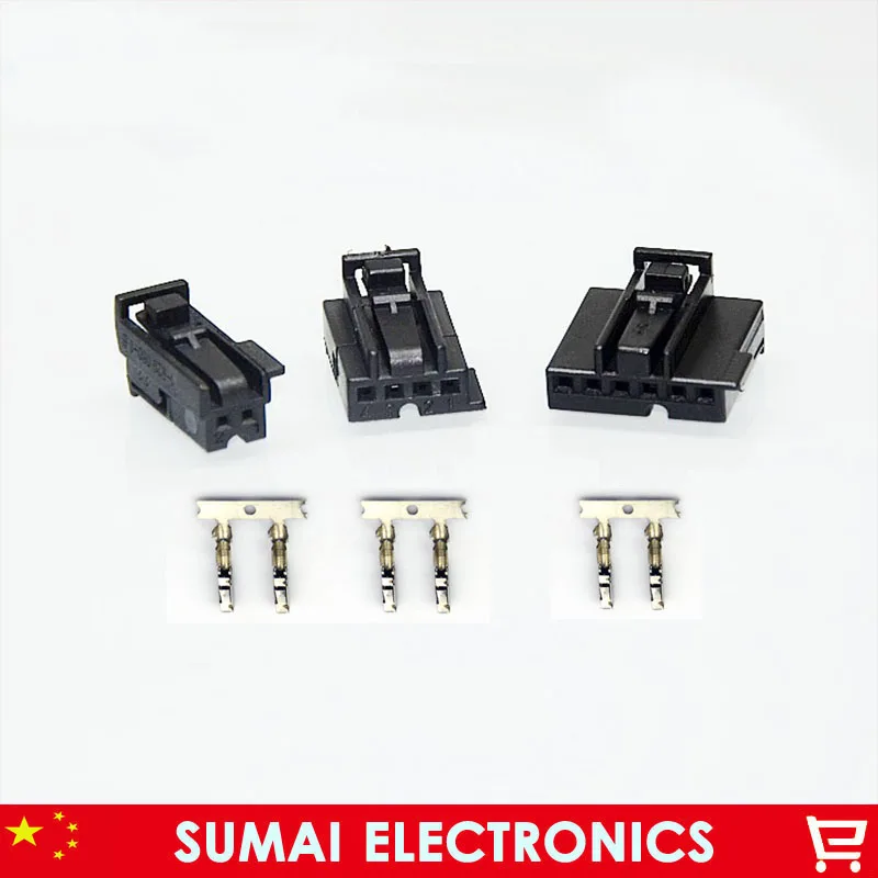  2/4/6 Pin/way female Keyless antenna plugDoor light/ambient light plug electrical connector for Mer