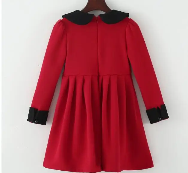 Платье для девочек г., новое осеннее милое платье для малышей Детское платье принцессы теплая зимняя одежда из бархата для маленьких девочек флис#3739 - Цвет: normal autumn