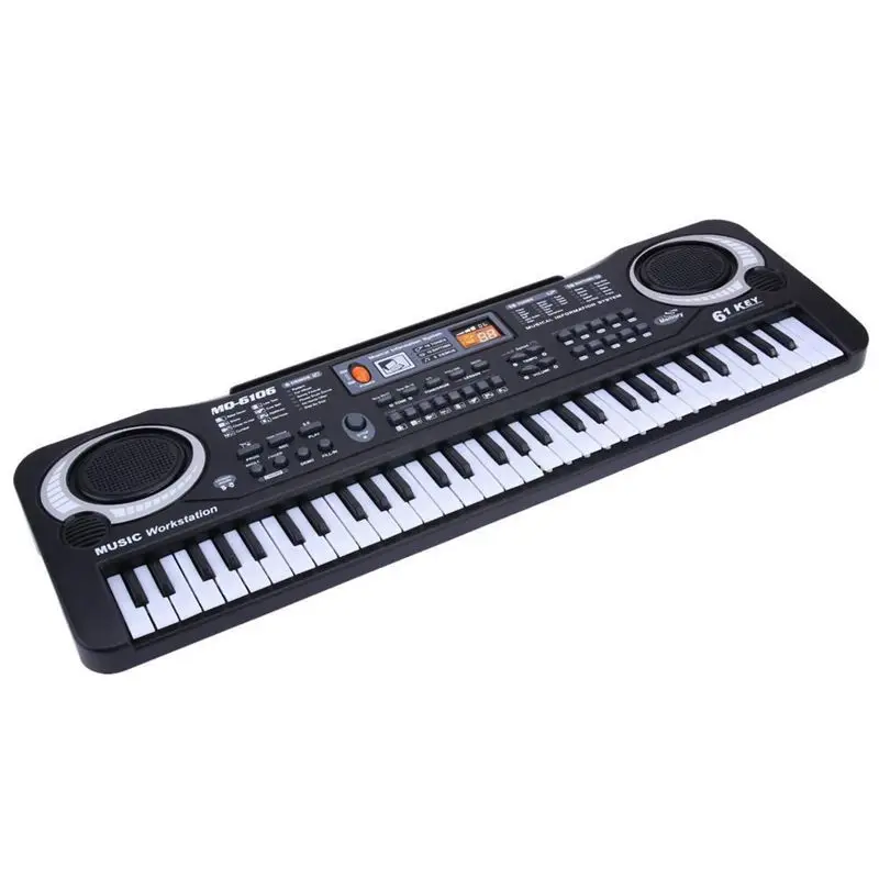 61 Ключи цифровой музыки электронная клавиатура ключ доска электрическое фортепиано Детский подарок, штепсельная вилка стандарта США