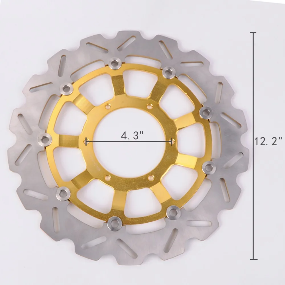Wotefusi спереди дисковый тормоз Диски для Honda 03-10 CBR 600RR 04-05 1000RR 03-04 CB1300 Superfour 05-06 CB1300 03-04 [MT75]