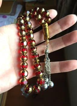 

Free shipping high quality beautiful crystal islamic 33 Kehribar prayer beads tesbih muslim tasbih Allah rosary masbaha misbaha