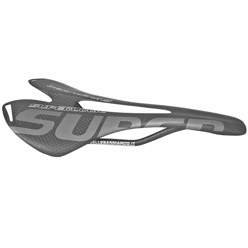 

superlogic 3K Full Carbon Fiber Bicycle Saddle Road MTB Bike Carbon Saddle Seat Matte bike cushion 275*143mm cycling parts