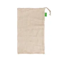 Многоразовые хлопковые сетчатые моющиеся сумки для хранения фруктов и овощей