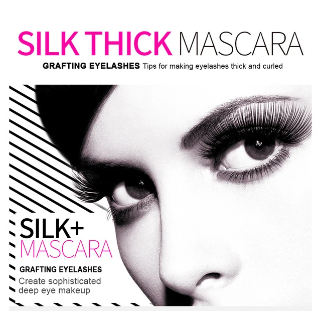 BIOAQUA  Black Silk Mascara Makeup Set Eyelash Extension Lengthening Volume 3D Fiber Mascara Waterproof Cosmetics 2pcs/lot 5