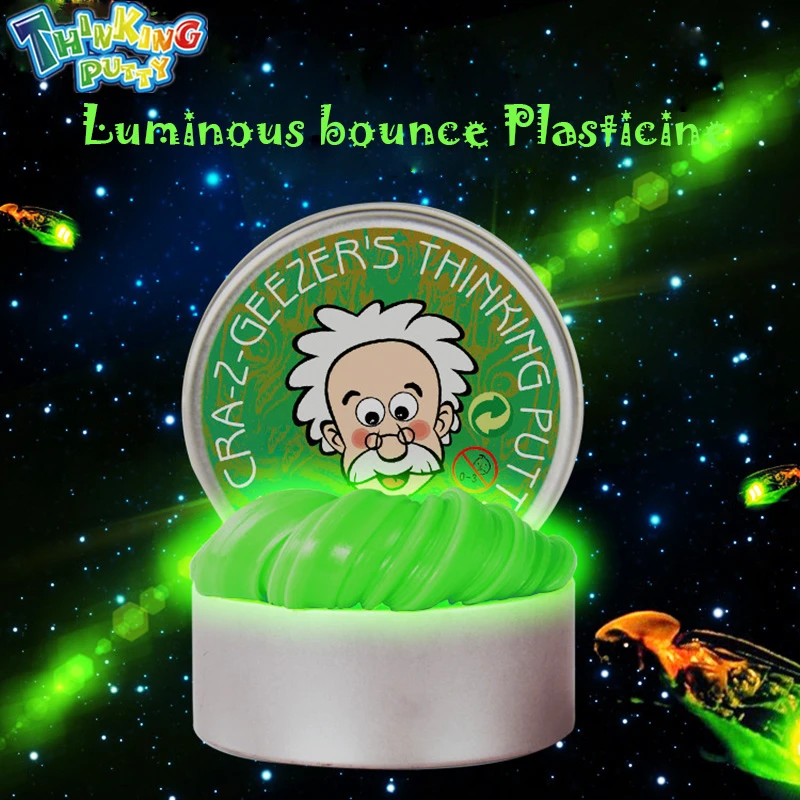 

DIY Luminous Slime Modeling Clay Light Glow In The Dark Bouncing Mud Plasticine Playdough Education Novelty Creative Toys