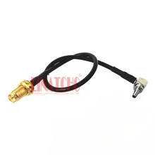 20CM RG174 4G antenna connecting cable RP SMA female to right angle CRC9 male connector