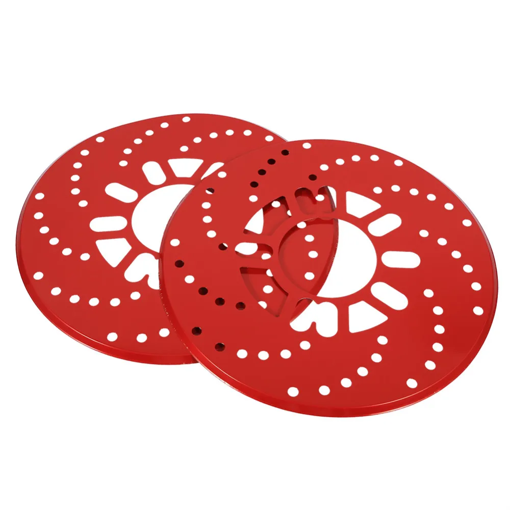 1 комплект авто алюминиевый диск тормозного ротора Отделка Декоративные Чехлы модифицированный 26 см красный