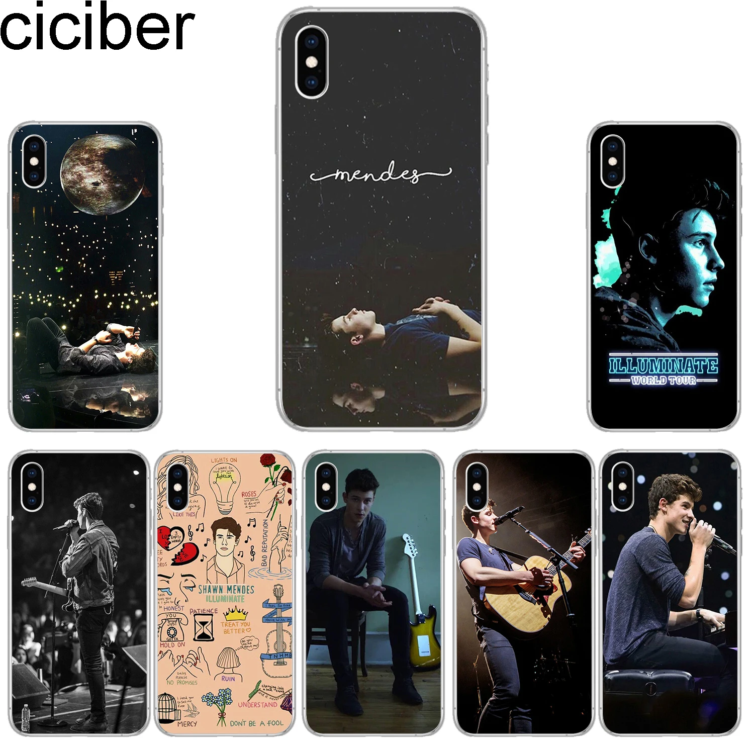 

ciciber Phone Cases for IPhone 7 8 6 6s Plus SE 5s X Xs XR XS Max Soft TPU Cover for IPhone 11 Pro Max 2019 Shawn Mendes Fundas