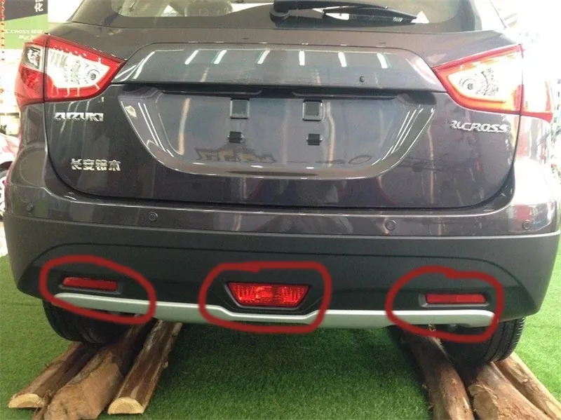 Abaiwai для Suzuki SX4 S Cross кроссовер 2014 2015 2016 ABS Хромированная зеркальная крышка лампы