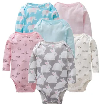 

Bodysuits Baby girl clothes Cotton long sleeve print bodysuit Newborn baby boy clothing set autumn winter