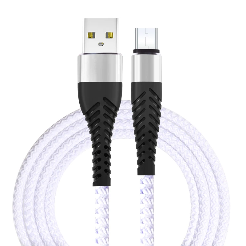 NOHON высокопрочный Micro USB кабель 0,2 м 1 м 2 м 3 м для samsung huawei Xiaomi LG Nokia sony Мобильный телефон Android адаптер зарядное устройство - Цвет: White