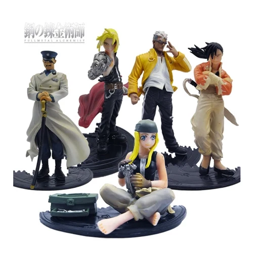 HOT Anime Fullmetal Alchemist Set of 5pcs Action Figures PVC Model Collectible font b Toy b