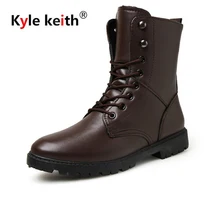 Kyle Keith Brand Autumn and Winter Men Boots High Quality Leather Wear Resisting Casual Shoes Working Fahsion Men Ankle Boots