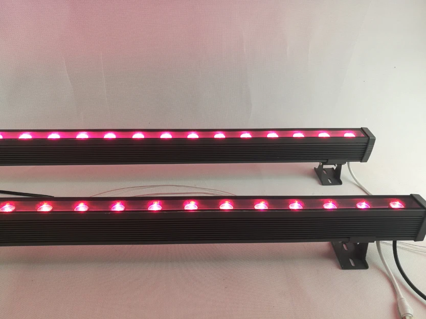 54 Вт DMX512 Шайба стены свет 36 Вт DC24V rgb водонепроницаемый жесткая Пейзаж лампы 3 в 1 bridgelux фишек DHL Fre