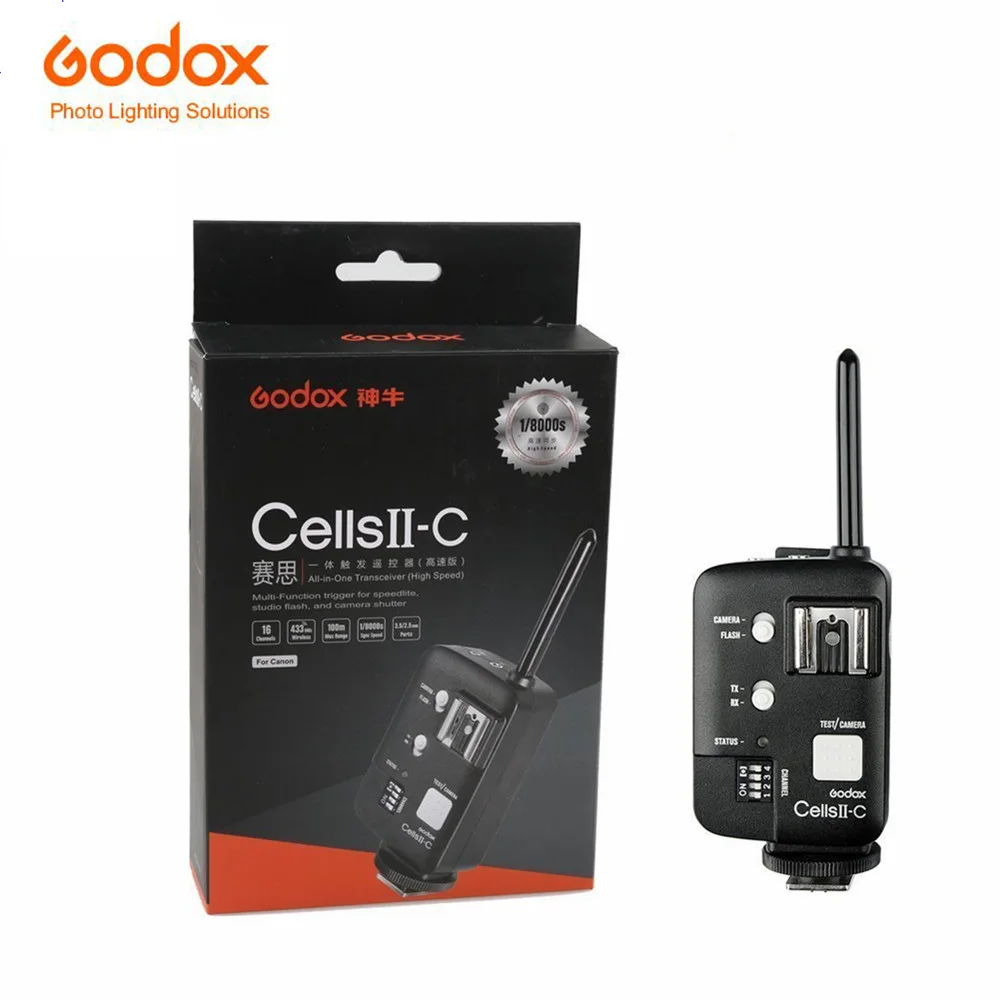 Godox Cells II All in One ttl Remote Wireless Control Ettl Flash Transmitter Trigger 1/8000