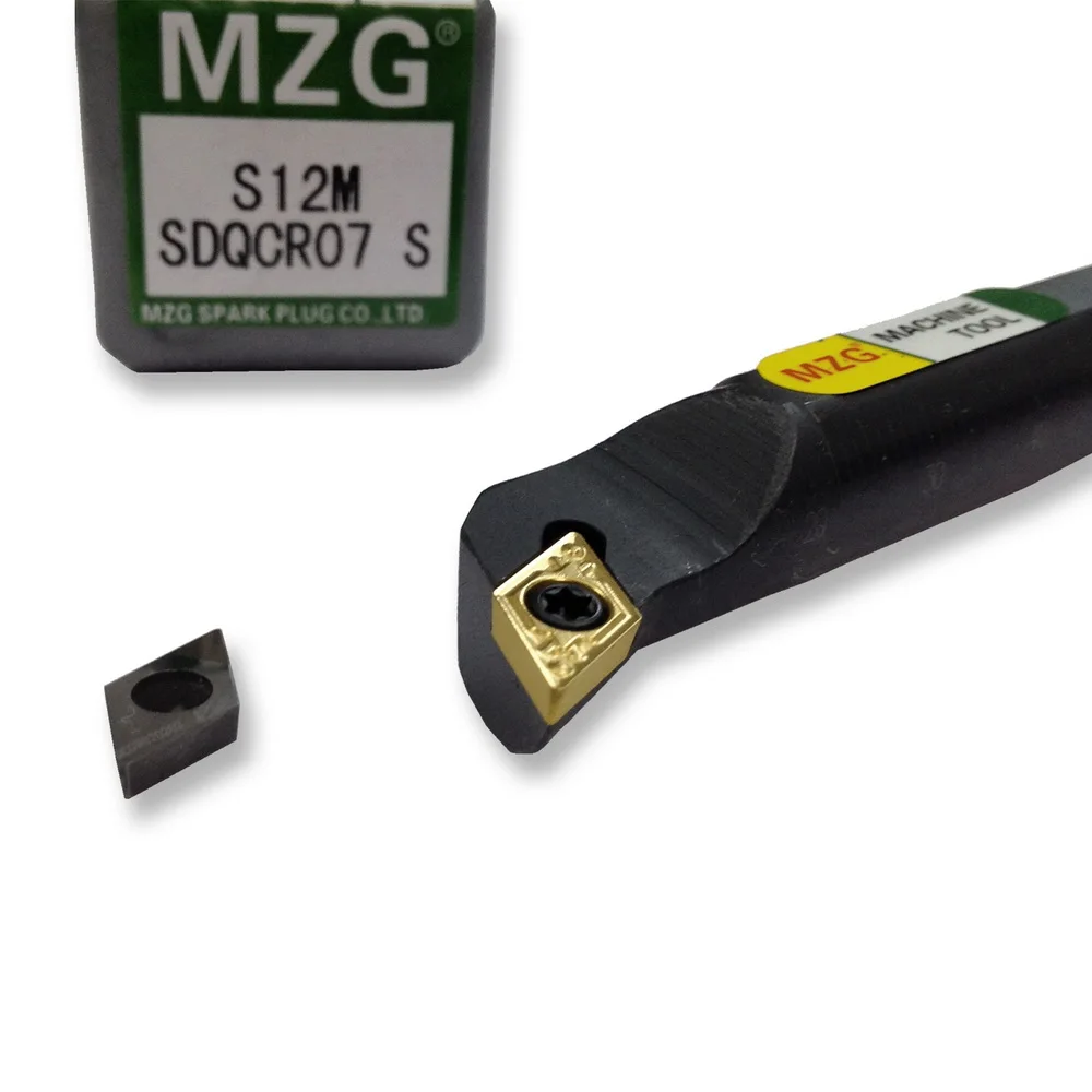 MZG S16N-SDQCR07, 8 мм, 10 мм, 16 мм, токарный станок с ЧПУ, токарный станок, резак, обработка отверстий, Зажимной замок, внутренний расточной инструмент
