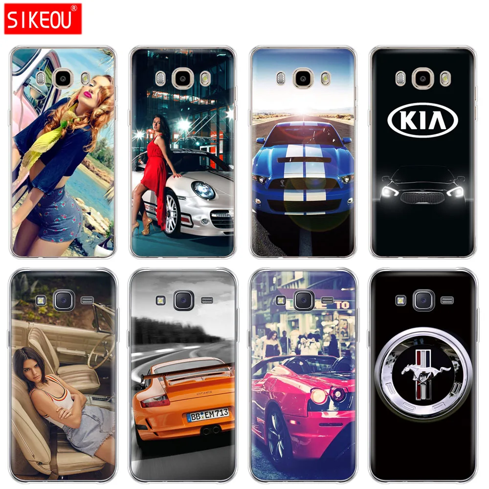 Силиконовый чехол для телефона Samsung Galaxy J1 J2 J3 J5 J7 MINI 2016 2015 prime sports racing Cars and Girls |