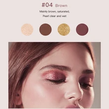 Pudaier 4 Colors Eyeshadow Pallete Shadows Pigment Eye Shadow Palette of Shadows Glitter Eyeshadows Makeup Cosmetics for Makeup silver shadows