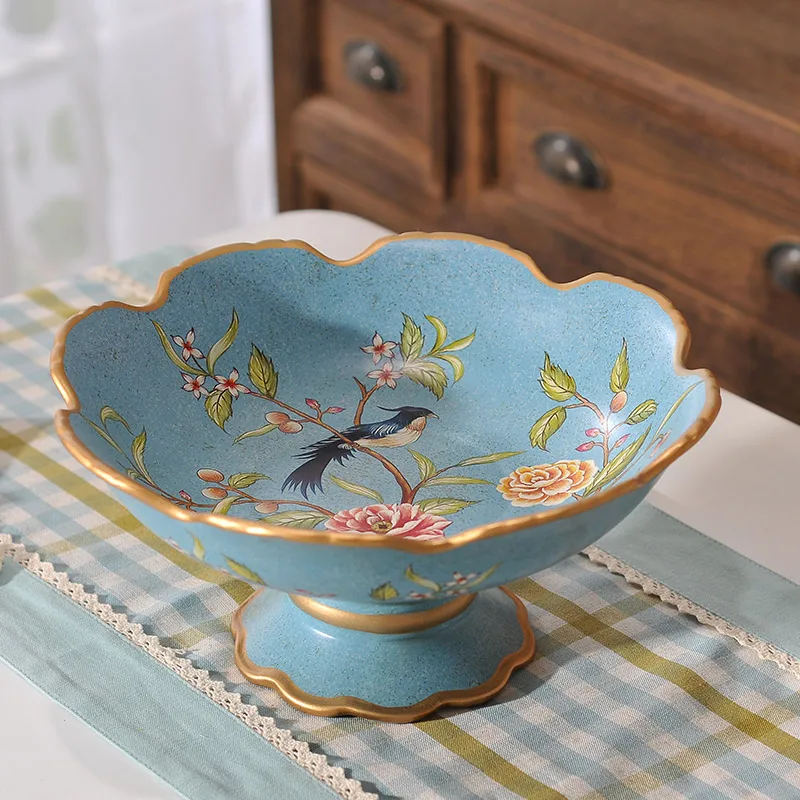 Garden retro large fruit American country Home Furnishing living room table decor decoration ceramic fruit plate Garden retro large fruit American country Home Furnishing living room table decor decoration ceramic fruit plate
