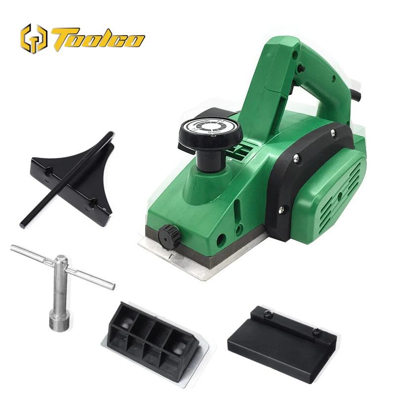 

Toolgo 220V 650W Electric Planer Woodworking High Power 16000rpm Multifunction Non-slip Handle Wood Planer Machine
