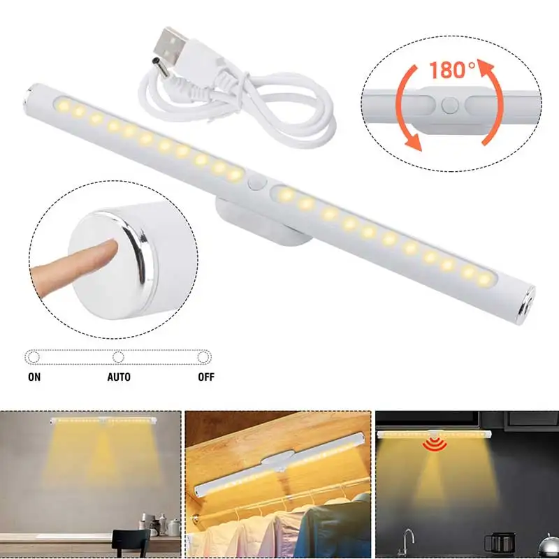 

22 Led Cabinet Light Wireless PIR Motion Sensor Night Light For Cabinet Kitchen Bedroom Wardrobe Indoor Stair Wall lamps