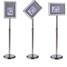Нержавеющая сталь напольная вывеска стенд A4 плакат рамка подъемный щит двери гостиницы руководство рекламный баннер напольная стойка вывеска стойка