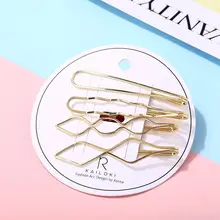 США склад шпильки для волос женские Геометрические Луки жемчуг цветок заколки для волос Ретро простой сплав инкрустированная жемчужная заколка набор аксессуары mujer