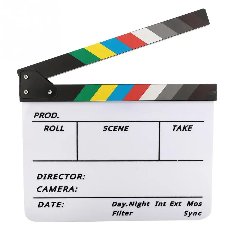 Mini Ciak Regia In Acrilico - Clapperboard Portatile Per Film Maker E Appassionati Di Cinema