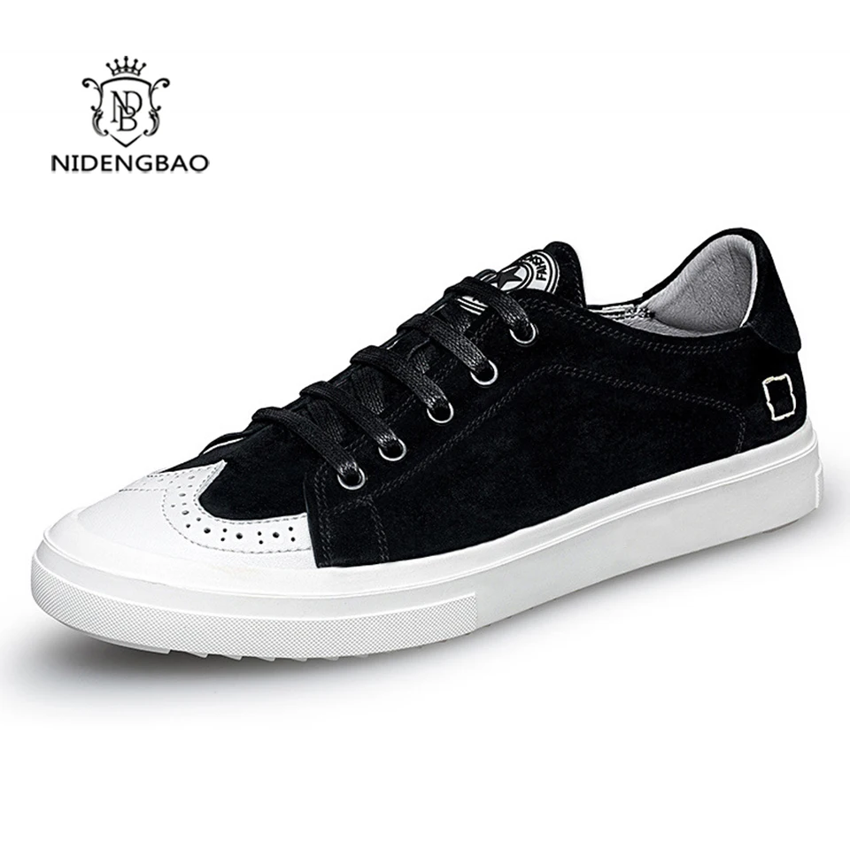 

2017 Spring Men Casual Shoes New Style Suede Shoes Men Breathable Non-slip Comfortable Lace up Leisure Shoes for Men Walking