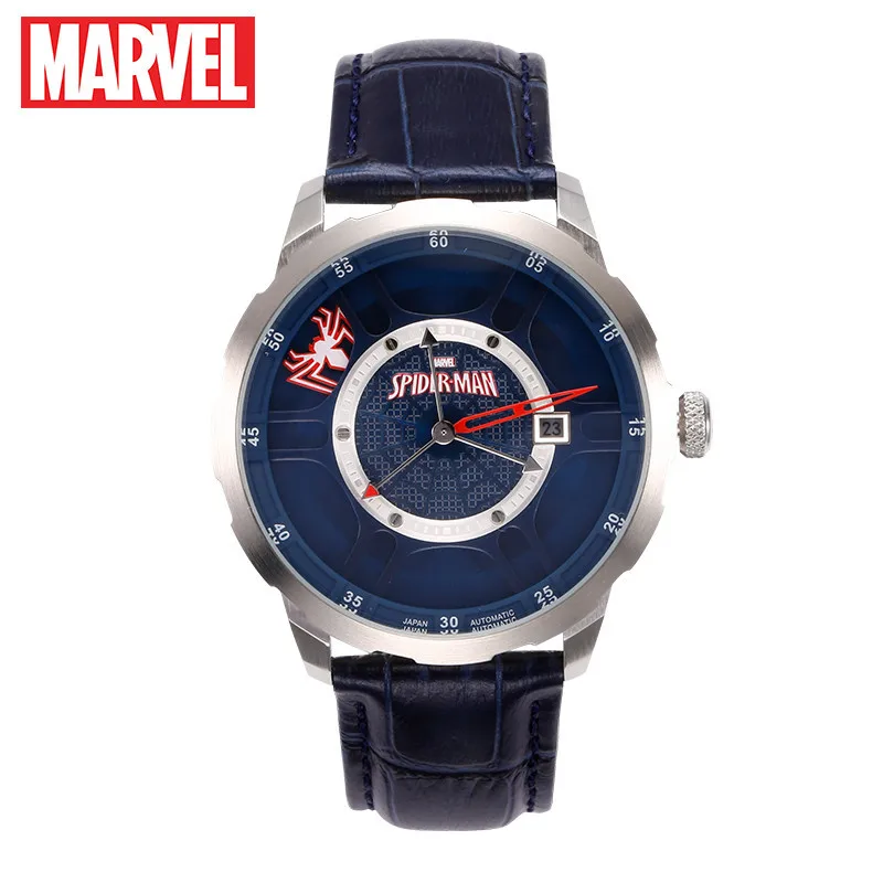 

MARVEL Disney Mens Watches Luxury Spider-Man Mechanical Wristwatches Boys Watch Fashion Sport Water Resistant Man Watch