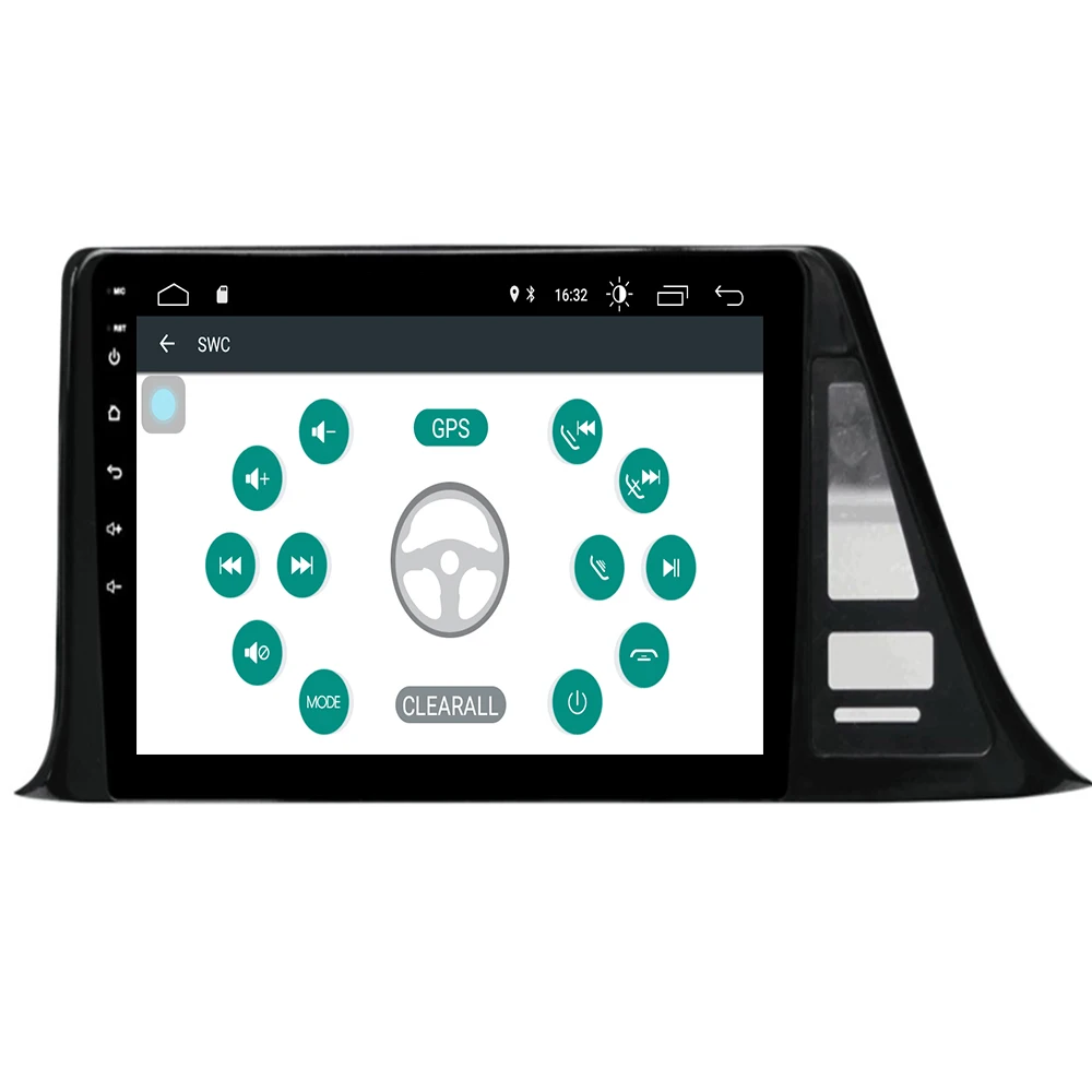 Top IPS 9" Android 9.1 Car dvd multimedia player head unit for Toyota CH-R CHR 2016 2017 2018 GPS Navigation radio auto stereo 2+16G 4