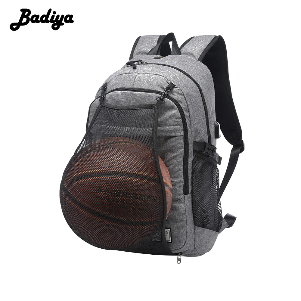 

Men's Canvas Backpack With USB Charger Large Capacity Travel Backpacks With Net Pocket 15.6 Inch Laptop Bags Mochila Escolar