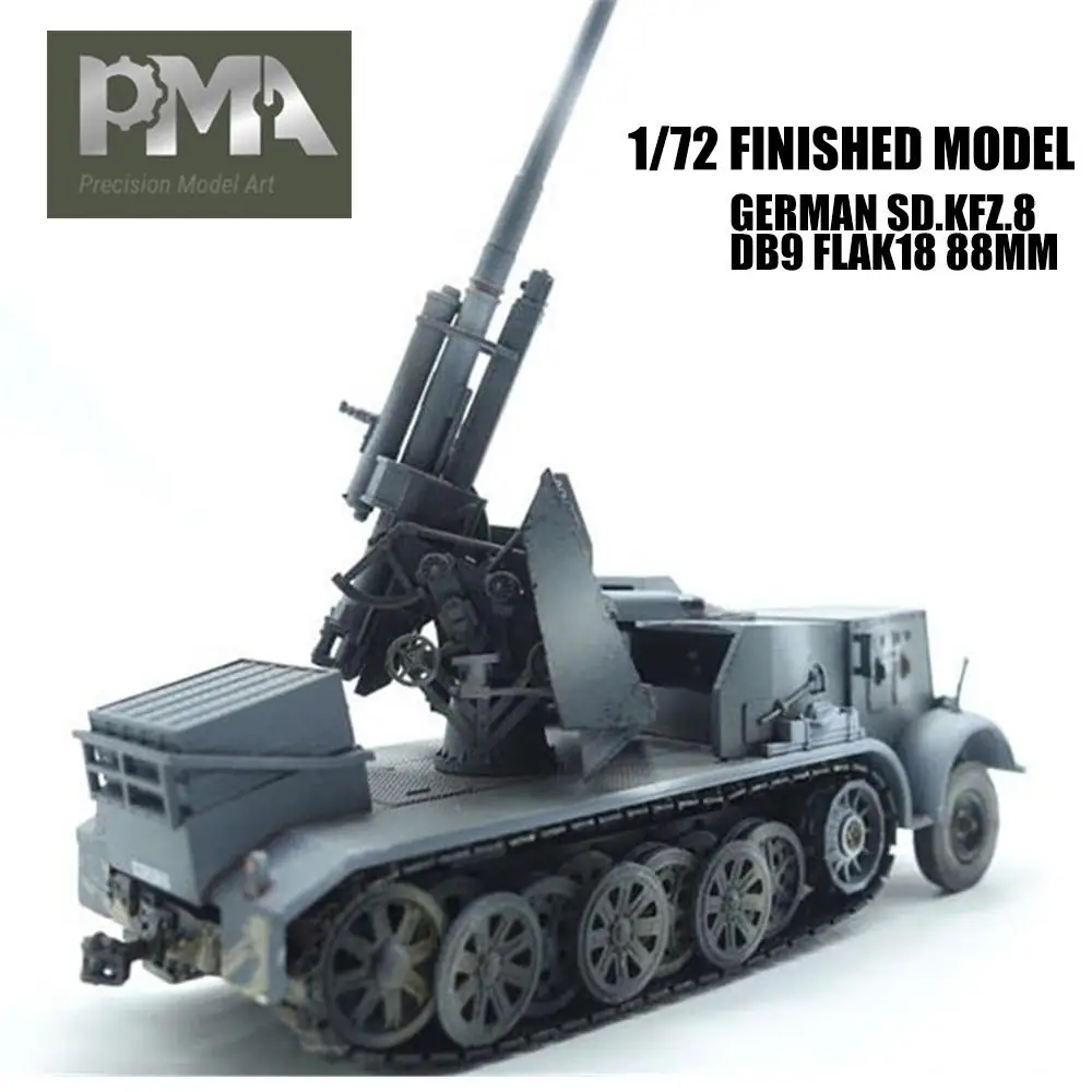 

GERMAN SD.KFZ.8 DB9 FLAK18 88MM 1/72 FINISHED TANK MODEL